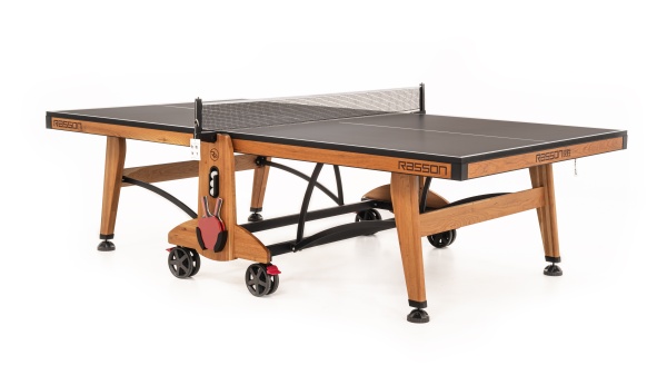 Теннисный стол складной для помещений "RASSON PREMIUM T03 Indoor" (натуральная вишня) с сеткой
