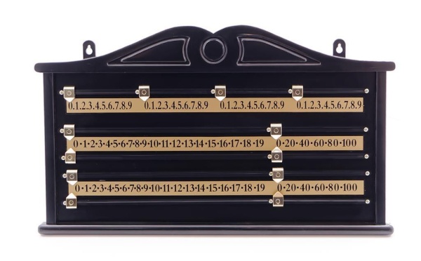 Доска счетная снукер (черная, пластик)