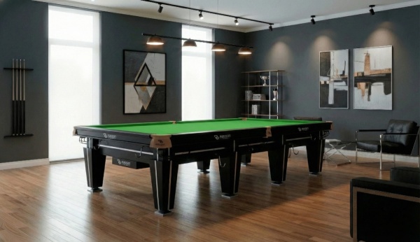 Бильярдный стол для снукера "Magnum Pro" (12 футов, черный, сланец 50 мм в комплекте с аксессуарами) с системой подогрева плит