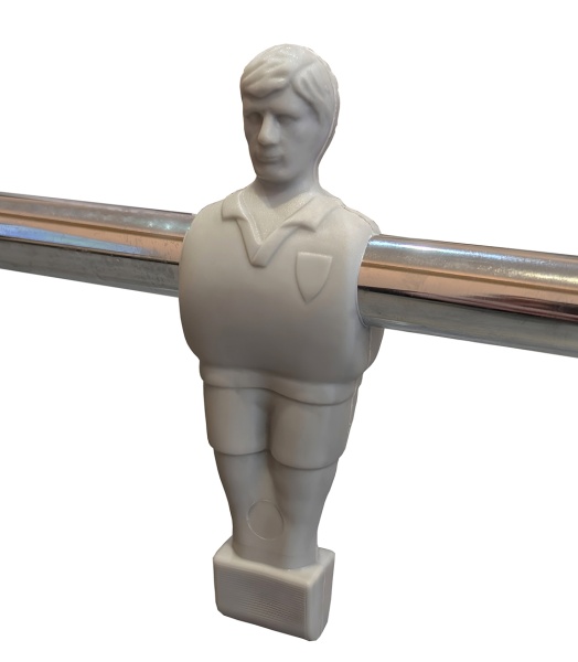 Штанга сквозная на 1 игрока c футболистом красного цвета для футбола "Garlando", диаметр 15,8 мм