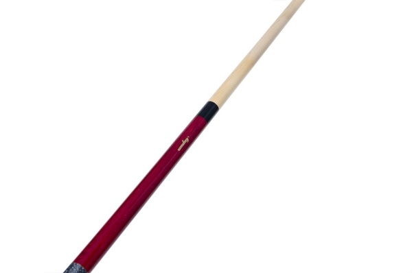 Двухсоставной бильярдный кий для русской пирамиды Classic "Magnum" (красный)