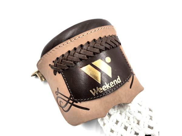 Комплект луз с выкатом RU-M2, скоба - латунь (лен, бежевая кожа, комбинированная) плетенка с логотипом