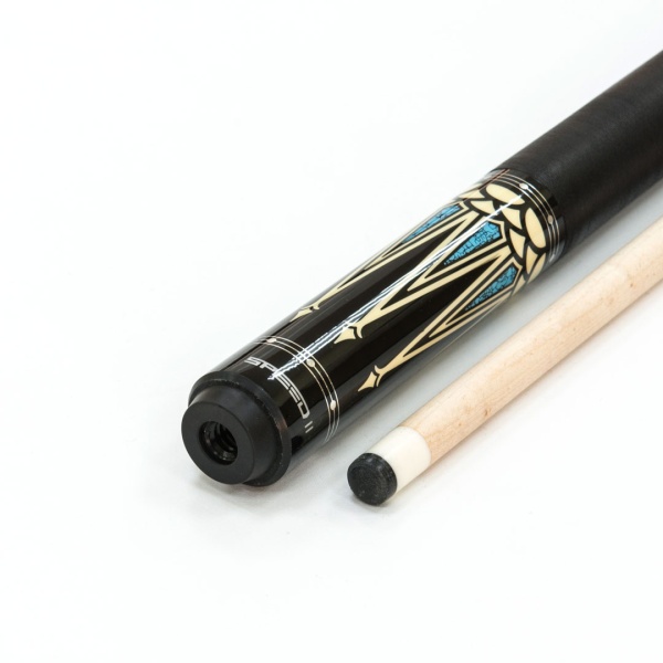 Кий / пул 2-pc "Classic Speed-1" (черный) с оплеткой ирландский лен