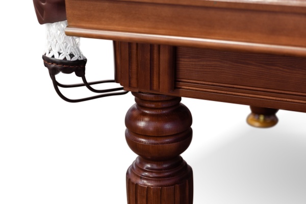 Бильярдный стол для русской пирамиды "Устюг" (10 футов, сланец 25мм, борт ясень)